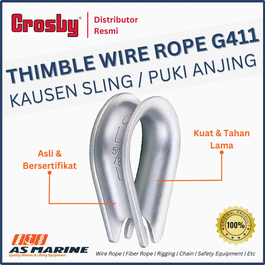 thimble wire rope crosby g411